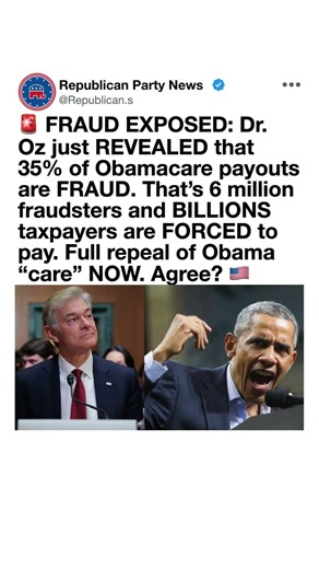 Dr. Oz's Obamacare Claim Sparks Debate 🚨