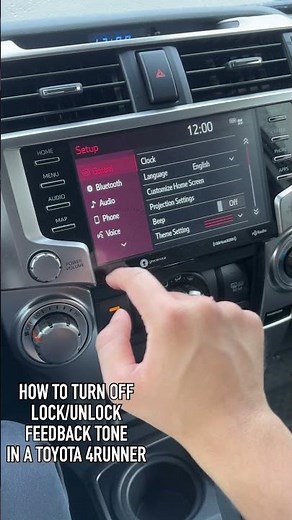 How To Turn Off Door Lock Beep in a New Toyota 4Runner #shorts