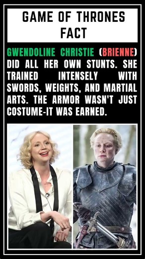 Brienne of Tarth Did ALL Her Own Stunts! 😱 | Gwendoline Christie Game of Thrones Secret ⚔️