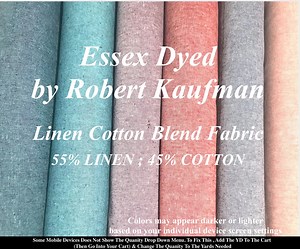 Essex Yarn Dyed Linen Cotton Blend by Robert Kaufman Fabric Mid-weight - Etsy