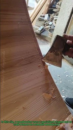 Woodworking Mortise and Tenon: Hand-Cutting Tenons With a Shaped Axe