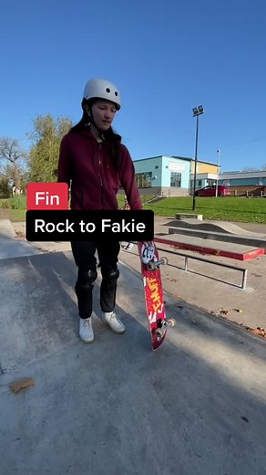 Fin learning how to Rock to Fakie on the small ramp they have at March skate park! #lgslesson