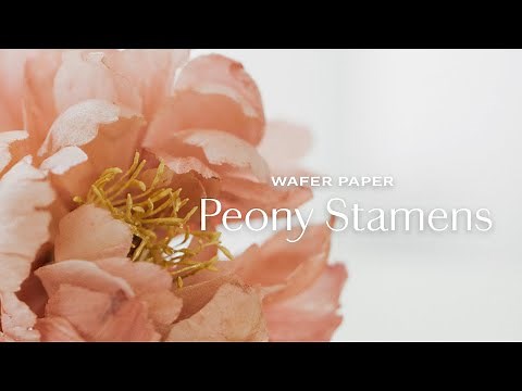 How to make Wafer Paper Peony Flower Stamens (2 methods)