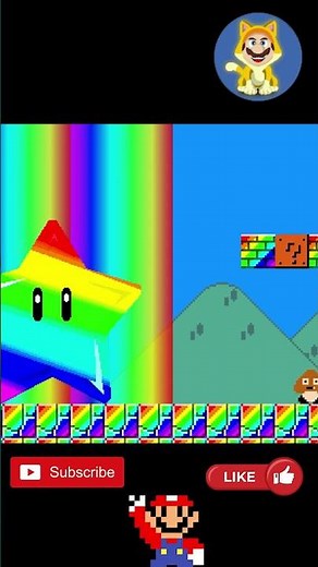 Super Mario Bros., But Everything Turns into Rainbow Colors