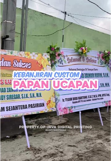 Cetak Papan Ucapan Kustom di Java Digital Printing