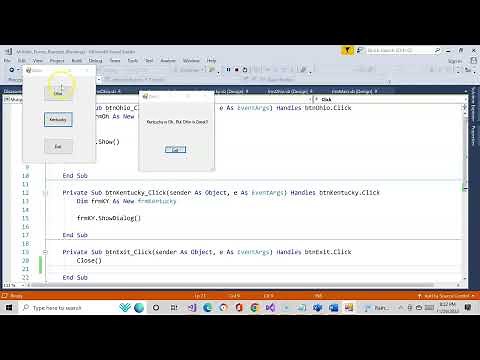 Using Show and ShowDialog to Open a Form