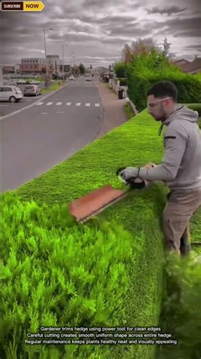 Precision Hedge Trimming Process for Clean and Perfect Garden Edges