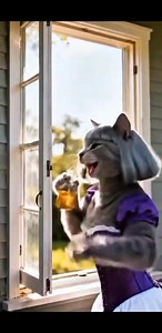 what a golden suspension #cataivideo #catstory #catcartoon #cutecat | Alien Cat