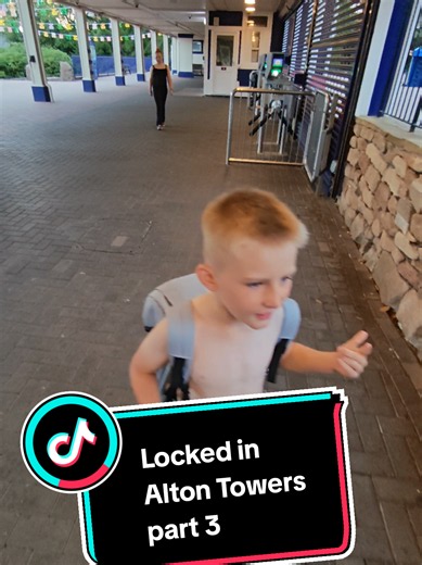 locked in Alton Towers part 3 #altontowers #themepark #escape #lockedin #bigbellybiker