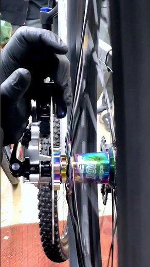Bicycle wheel install and tuning.