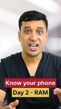 How much RAM do we need in a phone? Random Access Memory!