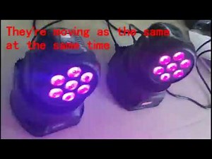 UKing LED moving head Master / Slave Mode Setting
