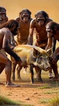 Life of Prehistoric Hominids | Early Humans Hunting & Cooking in Africa g