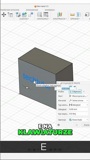 Dodaj Tekst do Modelu 3D w Fusion 360 #shorts