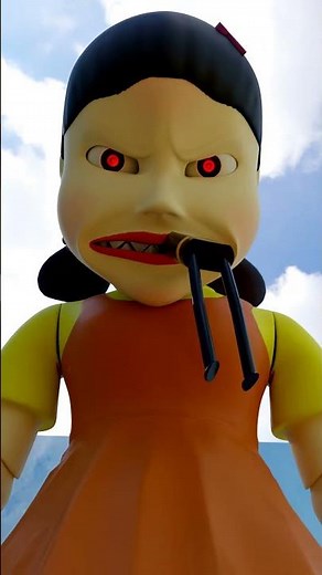 Squid Game Doll vs Mario, Batman Baldi & Super Baldi #squidgame #mario #batman