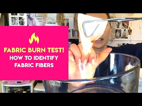 FABRIC BURN TEST! LEARN THE BASICS TO IDENTIFYING FABRIC FIBERS
