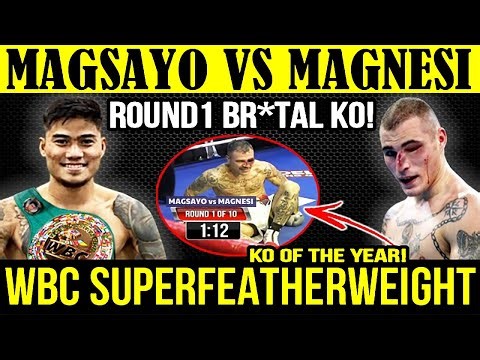MARK MAGSAYO vs MICHAEL MAGNESI | 2025 KO of the Year Candidate? | WBC SUPERFEATHERWEIGHT BELT!
