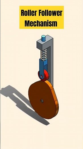 ✅Roller CAM Follower Mechanism 📌 #design #mechanism #mechanical