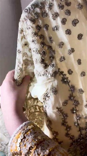 New luxury chiffon suit with crush silk inner for bridal