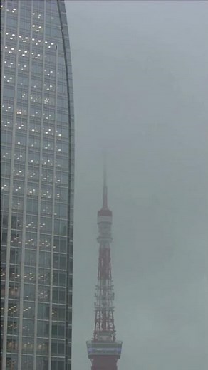 【落雷】2025年9月11日 東京タワー 虎ノ門ヒルズ 周辺 ライブカメラ #short #雷 #東京タワー