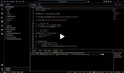 #artificialintelligence #generativeai #rag #llm #largelanguagemodels #fastapi #streamlit #python #vectordatabases #chromadb #openrouter #geminiai #aiengineering #machinelearning #genai #productionai… | Devansh Rai