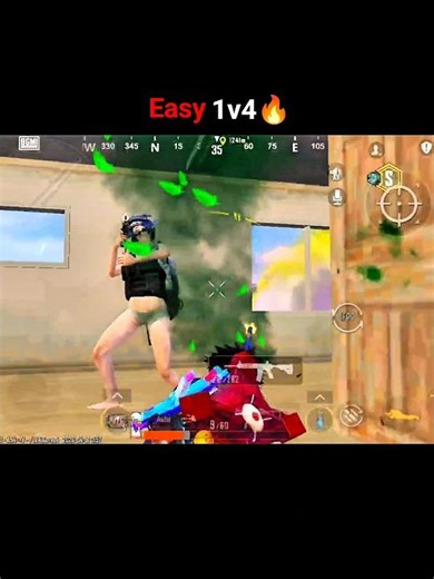 Easy 1v4 🔥 #miniature #viralvideo #pubgmobile #bgmishorts