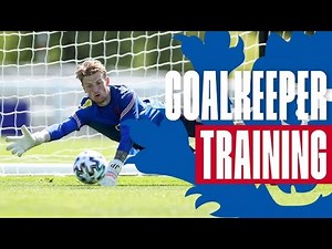 England Goalkeeper Training with Jordan Pickford