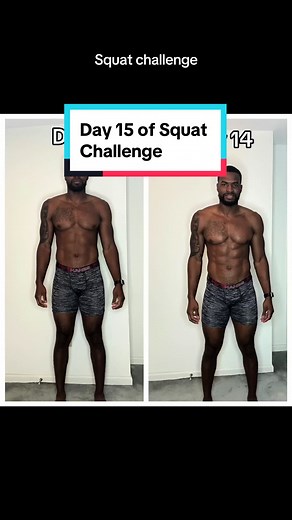 Week 2 of the 30 day Squat Challenge.. loving the results but got a lot more gains to go! 💪🏾