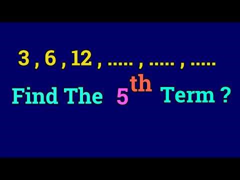 How To Solve Geometric Progressions: 3, 6, 12... Step-by-Step
