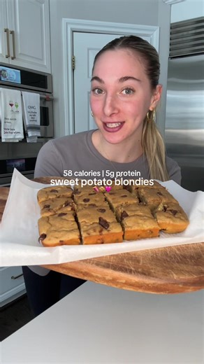 These are SO good. Check back tmr for recipe!! 🩷😋🍠 #sweetpotatoes #sweetpotatobrownies #proteindessert #fyp #tastetest