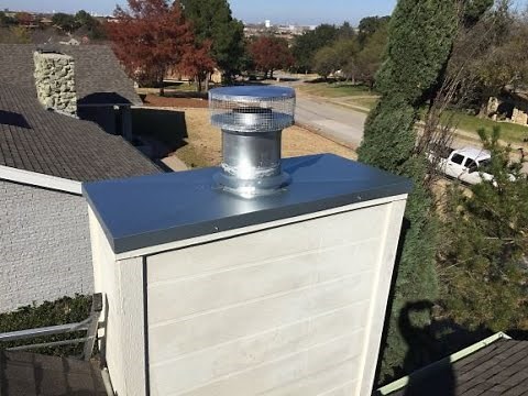 making and installing 2 Galvanized Chimney caps