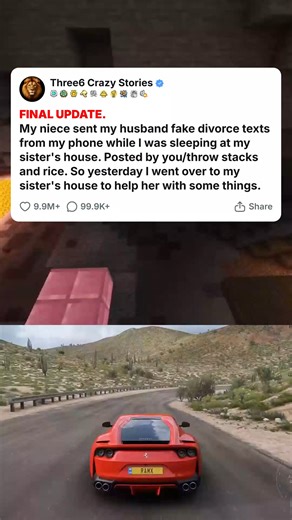FINAL UPDATE. My niece sent my husband fake divorce texts from my phone while I was sleeping at my sister_s house. Posted by you-throw stacks and rice... #foryou #fyp #reels #viral #redditstorytime #redditposts #storytime #redditstories #reddit #askreddit #paranormal #redditparanormal #nosleep | Reita Lolita | Facebook