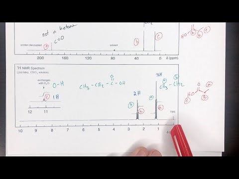 Structure Determination from Spectra (1) (H NMR, C NMR, IR) [Ketone, Ester, Carboxylic Acid]