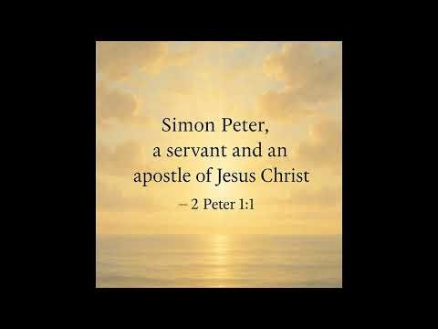 “Simon Peter, a servant and an apostle of Jesus Christ” — 2 Peter 1:1