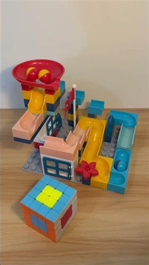 Satisfying Build Marble Run Slide Block 🔵🔴🟡 903e #marblerun #asmr #LearnWithLGT