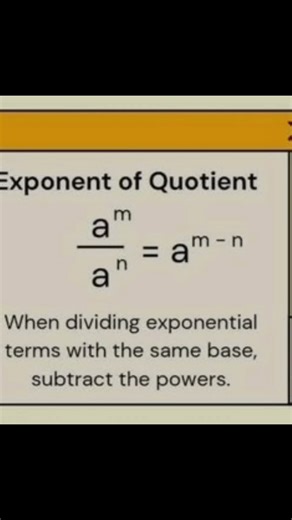 exponential rules