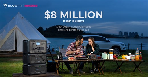 BLUETTI raises $9 million for AC500 and B300S power station kits with stretch goals in sight