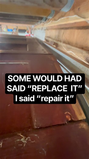 Everyone Wanted to Replace This Garage Door Section… I Said REPAIR IT