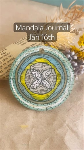 Mandala Journal - Day 16 #mandaladrawing #dailyart #artjournal