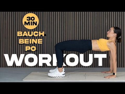 BAUCH BEINE PO WORKOUT | ohne Equipment | ohne Wiederholungen | 30 MINUTEN