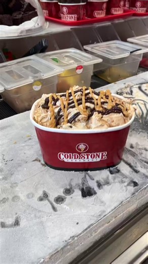 Something you need to try at least once! You can order your favorite Cold Stone Creation® in an EVERYBODY’S® Size. Perfect to stash in your freezer and enjoy whenever the craving hits! ✨ Treat now, savor later. Order in-store or online at ColdStoneCreamery.com and keep the ice cream happiness going anytime! | Cold Stone Creamery