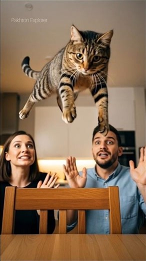 “Cat Jump Scare Shocked Everyone 😱 |‎ Real Cat Short”