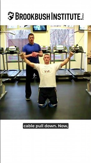Kneeling Cable Pulldown Lat Pulldown #shorts
