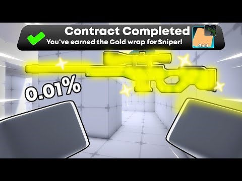 Unlocking The GOLDEN SNIPER In Rivals!!!
