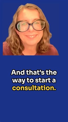 BIG MISTAKE - Don't start out your consultations by saying "Hi, how are you?" #smallbusiness #howto