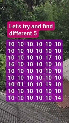 Hard to find 5 different number #puzzle #usa | EyeSnap