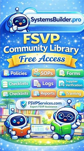 Pick → Customize → Deploy FSVP (Live Demo)!