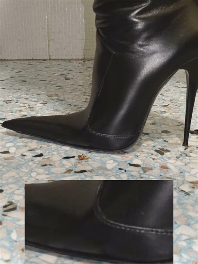 Pest control... in Italian pointed toe stiletto boots