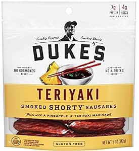 Duke's Pork Teriyaki Smoked Shorty Sausages, 5 oz.
