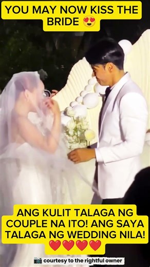 YOU MAY NOW KISS YOUR BRIDE 😍 Ang kulit talaga ng dalawang ito 😂 ang saya ng wedding nila #kimmolina